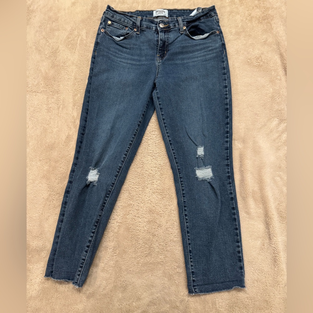 Denizen by Levi’s Midrise Boyfriend Distressed Jeans - Size 12